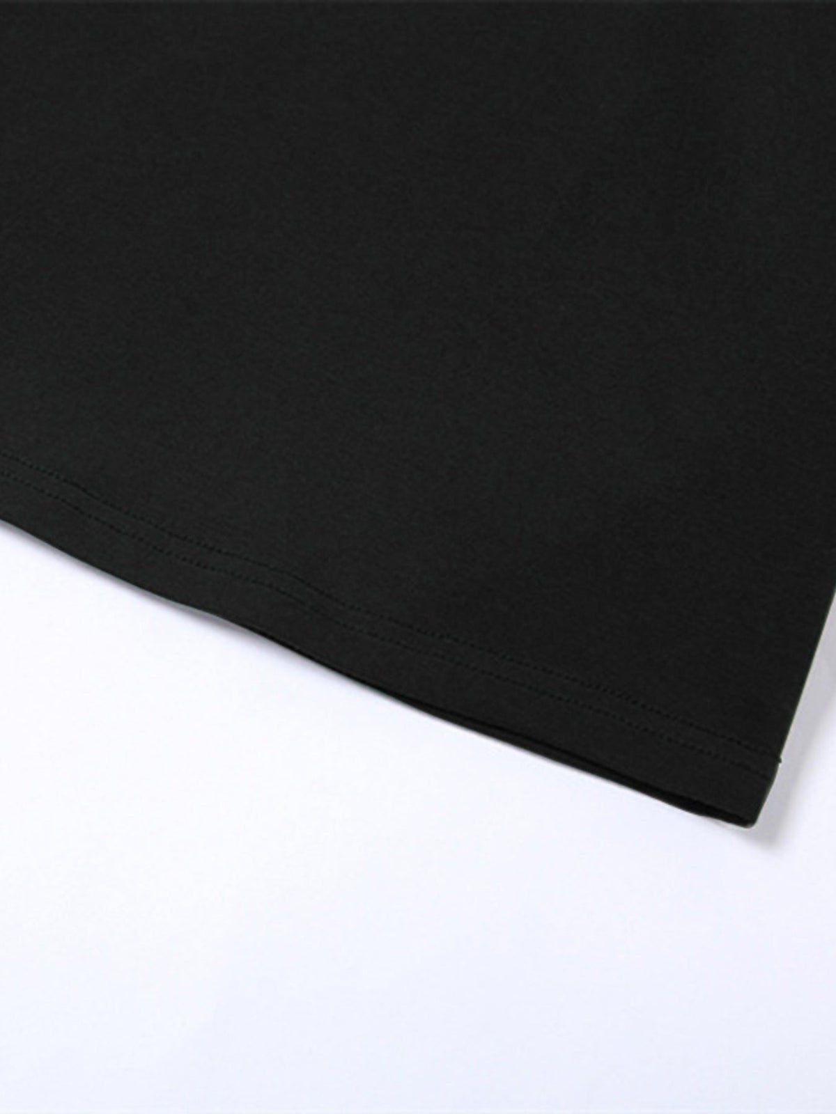 A Classy Chic Boutique black cotton-blend crop top featuring a clean hemline and soft, durable fabric.